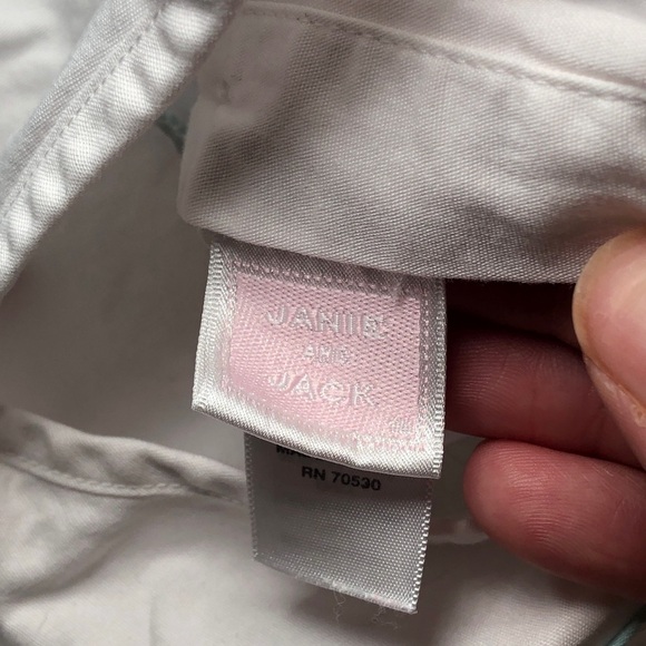 Jamie And Jack Jumpsuit Romper White Teal Floral Baby Girl Size 6-12 Months - Picture 7 of 9